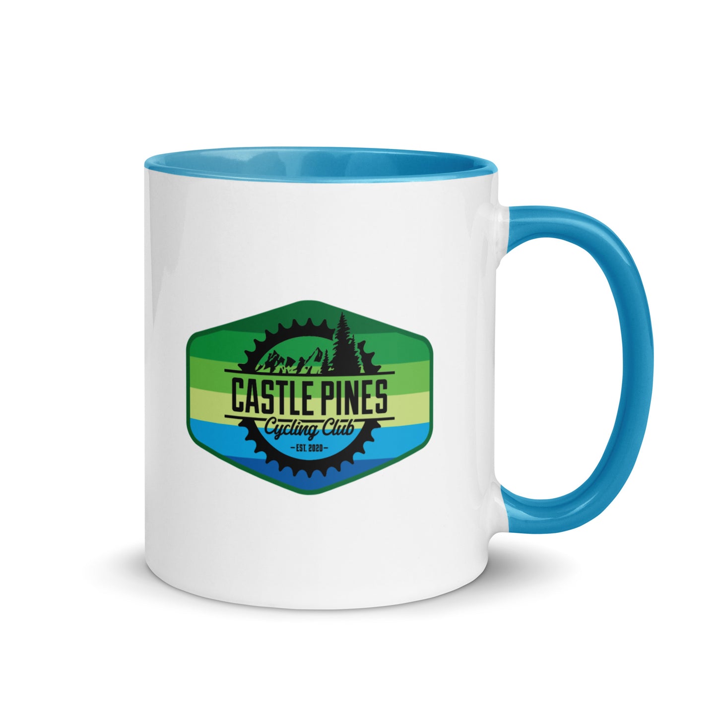 White Ceramic Mug w/Glossy Inner Color-CPCC Logo and Greg Lemond Quote